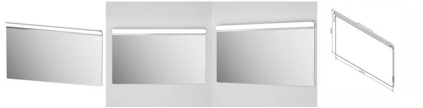 Зеркало «Am.Pm» Inspire V2.0 120 с подогревом с подсветкой