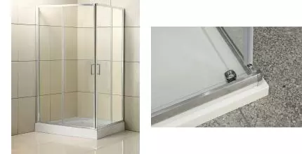 Душевой угол-ограждение «Belbagno» UNO-195-AH-2-100/80-C-Cr прозрачный/хром без поддона универсальный Душевой угол-ограждение «Belbagno» UNO-195-AH-2-100/80-C-Cr прозрачный/хром без поддона универсальный
