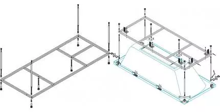 Каркас под ванну «Cezares» EMP-170-70-MF-R