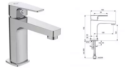 Смеситель для раковины «Ideal Standard» Cerafine D BC553AA хром