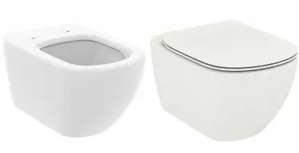 T0079V1 TESI Silk White (Белый шёлк)AquaBlade® Подвесной унитаз, сидение и крышка заказывается допол · Tesi, Ideal Standard, T0079V1