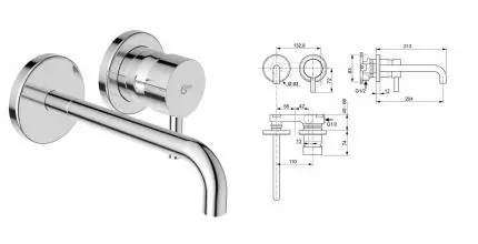 Внешняя часть смесителя «Ideal Standard» Ceraline A6938AA Внешняя часть смесителя «Ideal Standard» Ceraline A6938AA