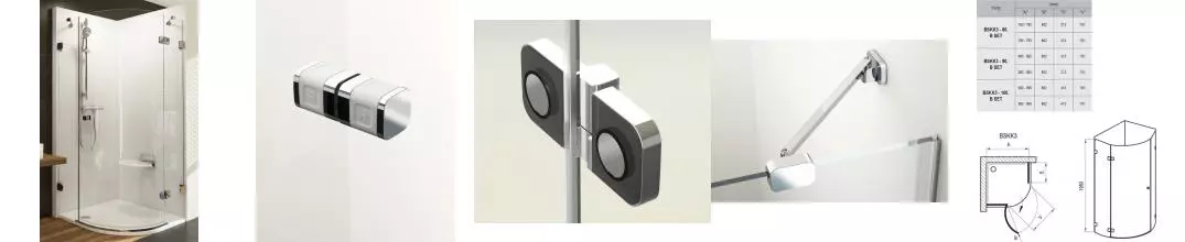 Душевой угол-ограждение «Ravak» Brilliant BSKK3 100/100 четверть круга Transparent/хром правый Душевой угол-ограждение «Ravak» Brilliant BSKK3 100/100 четверть круга Transparent/хром правый