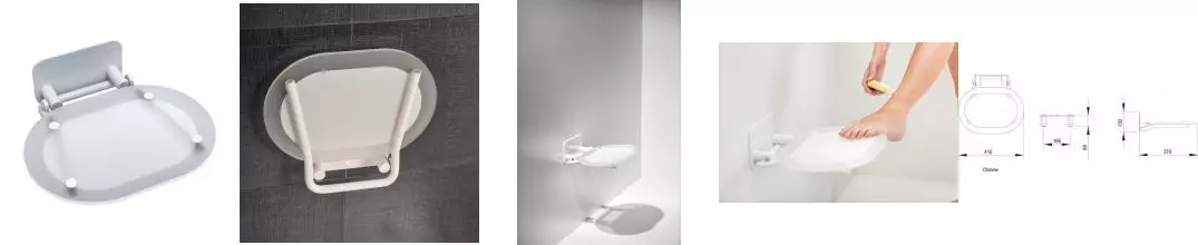 Сиденье «Ravak» Ovo Chrome акрил Clear/White