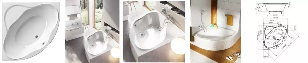 Ванна акриловая «Ravak» New Day 140/140 без опор без сифона белая Ванна акриловая «Ravak» New Day 140/140 без опор без сифона белая