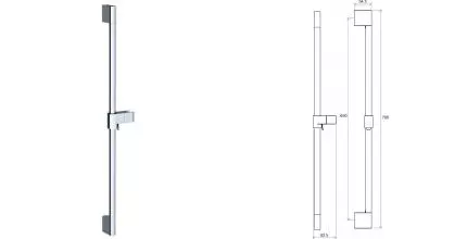 Штанга для душа «Ravak» Chrome 974.00 хром