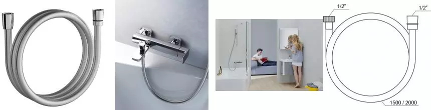 Душевой шланг «Ravak» SatinFlex 913.02 200 см серый Душевой шланг «Ravak» SatinFlex 913.02 200 см серый