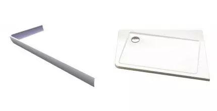 Экран для поддона «Ravak» Asymetric Pro 120/90 с кpеплением белый правый