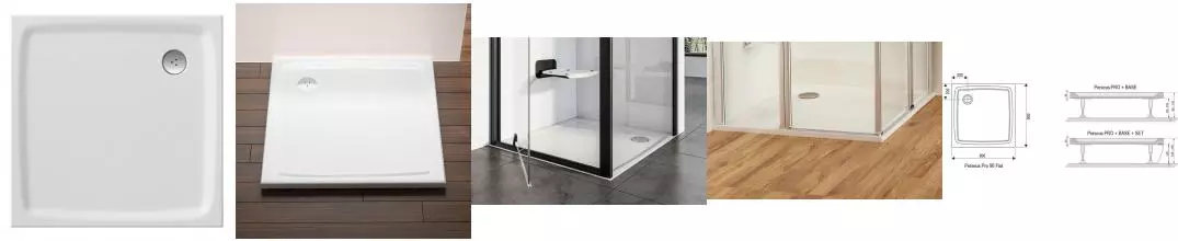 Душевой поддон «Ravak» Perseus Pro Flat 90/90 низкий из литьевого мрамора квадратный Душевой поддон «Ravak» Perseus Pro Flat 90/90 низкий из литьевого мрамора квадратный