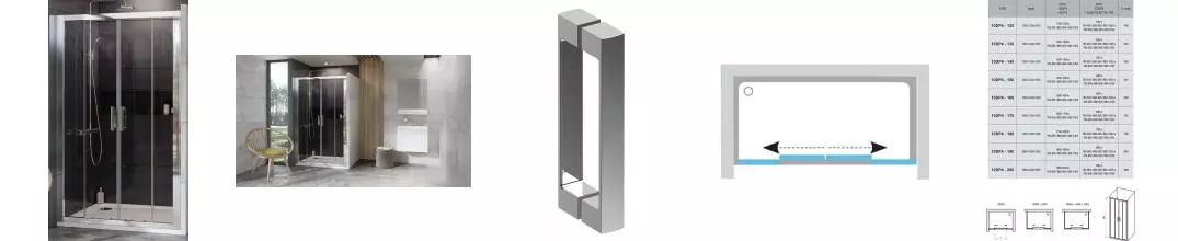 Душевая дверь «Ravak» 10° 10DP4 120/190 Transparent/хром Душевая дверь «Ravak» 10° 10DP4 120/190 Transparent/хром