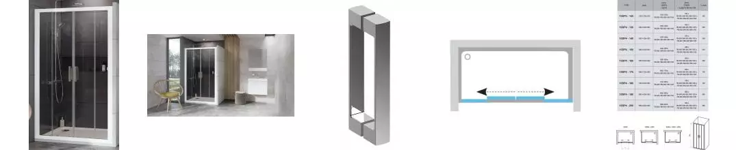 Душевая дверь «Ravak» 10° 10DP4 120/190 Transparent/белая Душевая дверь «Ravak» 10° 10DP4 120/190 Transparent/белая