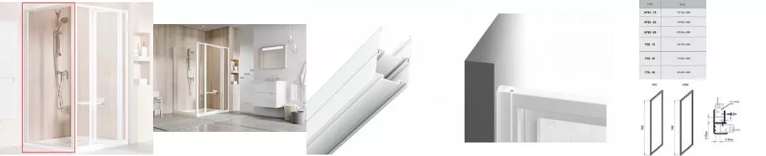 Душевая стенка Ravak Supernova PSS-80 профиль Белый стекло Transparent (94040100Z1)