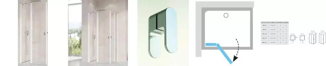 Душевая дверь «Ravak» Chrome CRV2 120/195 Transparent/белая универсальная Душевая дверь «Ravak» Chrome CRV2 120/195 Transparent/белая универсальная