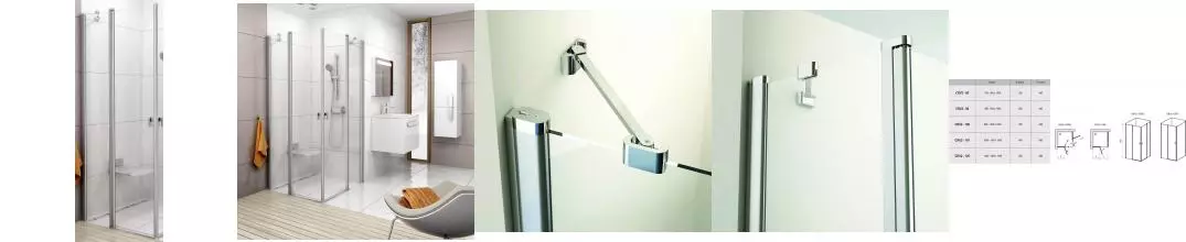 Душевая дверь «Ravak» Chrome CRV2 110/195 Transparent/сатин универсальная Душевая дверь «Ravak» Chrome CRV2 110/195 Transparent/сатин универсальная