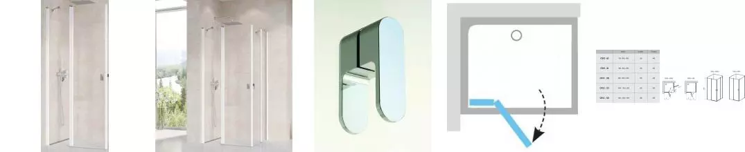 Душевая дверь «Ravak» Chrome CRV2 100/195 Transparent/белая универсальная Душевая дверь «Ravak» Chrome CRV2 100/195 Transparent/белая универсальная