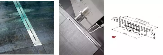 Душевой лоток «Ravak» OZ Runway 1050 боковой выпуск хром Душевой лоток «Ravak» OZ Runway 1050 боковой выпуск хром