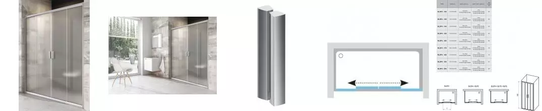 Душевая дверь «Ravak» Blix BLDP4 200/190 Grape/сатин Душевая дверь «Ravak» Blix BLDP4 200/190 Grape/сатин