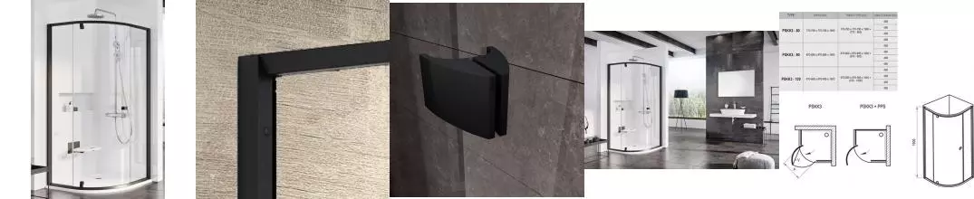 Душевой угол-ограждение «Ravak» Pivot PSKK3 100/100 Transparent/чёрный универсальная Душевой угол-ограждение «Ravak» Pivot PSKK3 100/100 Transparent/чёрный универсальная