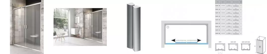 Душевая дверь «Ravak» Blix BLDP4 180/190 Grape/хром Душевая дверь «Ravak» Blix BLDP4 180/190 Grape/хром