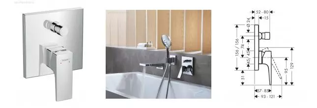 HG 32 546 000 Metropol Смеситель для ванны (внешняя монтажная часть) · Hansgrohe, 32546000 HG 32 546 000 Metropol Смеситель для ванны (внешняя монтажная часть) · Hansgrohe, 32546000