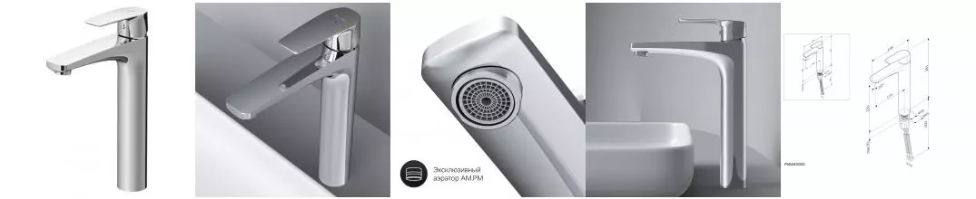 Смеситель для раковины «Am.Pm» Gem F90A92000 хром Смеситель для раковины «Am.Pm» Gem F90A92000 хром