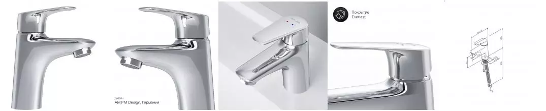 Смеситель для раковины «Am.Pm» Joy F85E02100 хром Смеситель для раковины «Am.Pm» Joy F85E02100 хром