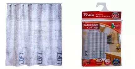 Штора для ванной «Fora» Loft 180/180