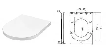 Сиденье для унитаза «Am.Pm» Inspire C507854WH дюропласт с микролифтом белое