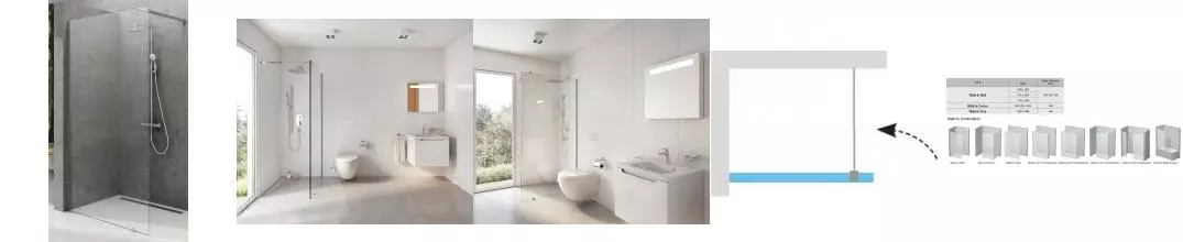 Душевая перегородка «Ravak» Walk-In Wall 70/200 Transparent/хром универсальный Душевая перегородка «Ravak» Walk-In Wall 70/200 Transparent/хром универсальный