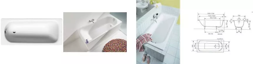 Ванна стальная «Kaldewei» Saniform Plus 361-1 150/70 без опор без сифона белая Ванна стальная «Kaldewei» Saniform Plus 361-1 150/70 без опор без сифона белая