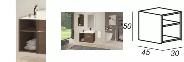 Шкаф «Cezares» Space 30 подвесной Frassino scuro