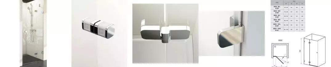 Душевая дверь «Ravak» Brilliant BSD2 100/195 A Transparent/хром правая без поддона Душевая дверь «Ravak» Brilliant BSD2 100/195 A Transparent/хром правая без поддона