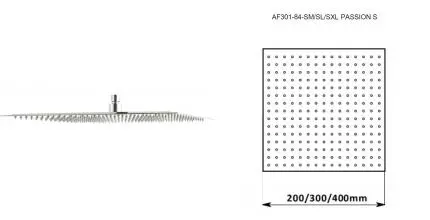 Верхний душ «Aquanet» Passion AF301-84-SXL хром