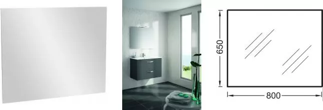 Зеркало «Jacob Delafon» EB1098-RU 80 без света