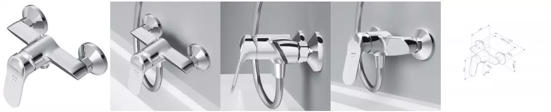Смеситель для душа «Am.Pm» Sunny F85C20000 хром Смеситель для душа «Am.Pm» Sunny F85C20000 хром