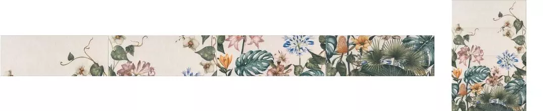Настенное панно «Kerama Marazzi» Зимний сад (комплет из 4 шт.) 60x40 HGD\A352\4x\15061 флора
