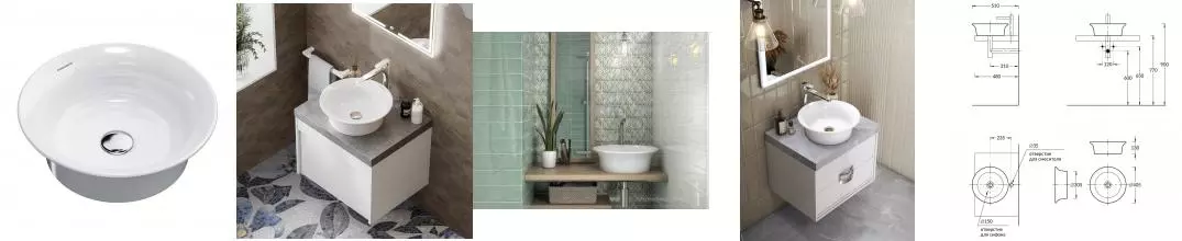 Раковина «Kerama Marazzi» Canaletto 40/40 CN.wb.40 фарфоровая белая Раковина «Kerama Marazzi» Canaletto 40/40 CN.wb.40 фарфоровая белая
