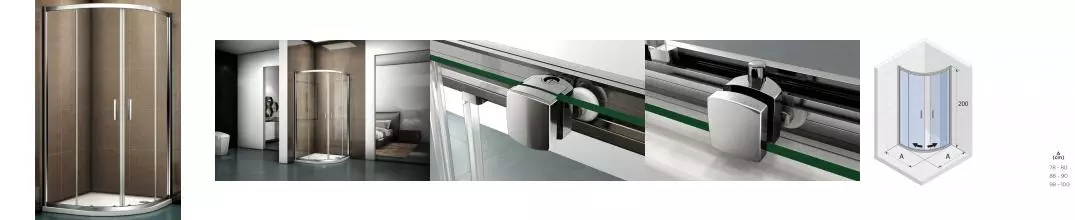 Душевой угол-ограждение «Riho» Hamar 2.0 R309 100/100 прозрачный/хром без поддона Душевой угол-ограждение «Riho» Hamar 2.0 R309 100/100 прозрачный/хром без поддона