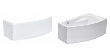 Экран под ванну «Santek» Майорка XL 160/95 белый (без рисунка) правый