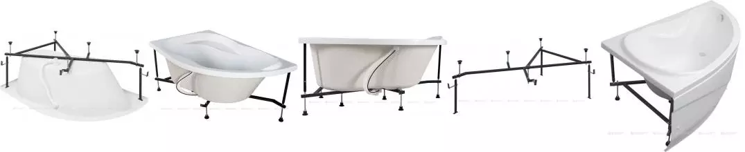 Каркас под ванну сварной «Aquanet» Graciosa 150/90 правая, левая