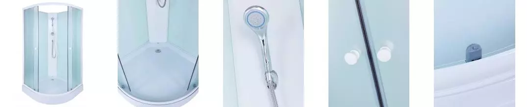 Душевая кабина «Nautilus» 41798 80/80 низкий поддон матовая/белая без крыши Душевая кабина «Nautilus» 41798 80/80 низкий поддон матовая/белая без крыши