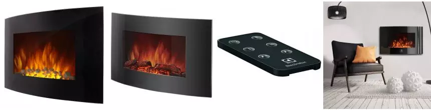 Электрокамин с порталом «Electrolux» EFP/W-1200URLS чёрный Электрокамин с порталом «Electrolux» EFP/W-1200URLS чёрный