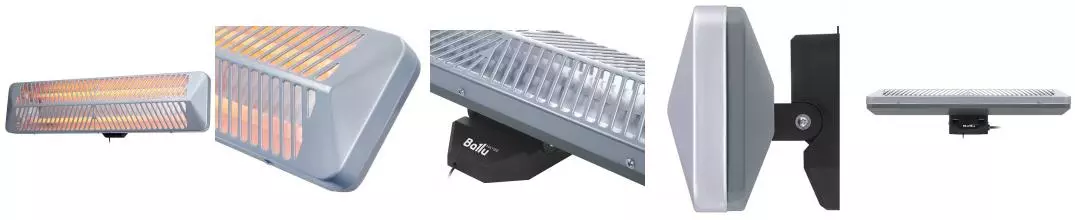 Инфракрасный электрический обогреватель «Ballu» BIH-LW2-1.5 серый светлый
