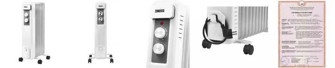 Масляный радиатор «Zanussi» Casa ZOH/CS-07W 1500 W   белый
