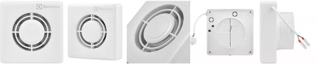 Вытяжной вентилятор «Electrolux» Slim EAFS-120T  с таймером белый