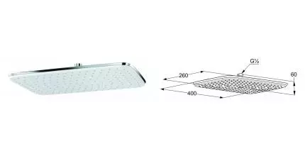 Верхний душ «Kludi» FreshLine 6440005-00 хром Верхний душ «Kludi» FreshLine 6440005-00 хром