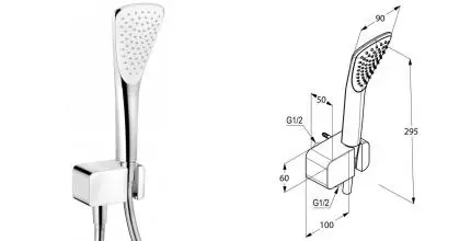 Душевой гарнитур «Kludi» Fizz 6767005-00 хром Душевой гарнитур «Kludi» Fizz 6767005-00 хром