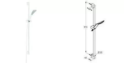 Душевой гарнитур «Kludi» Fizz 6764091-00 1S белый