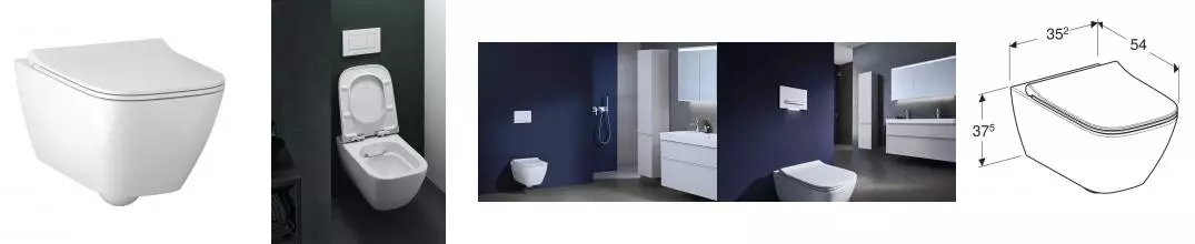 500.685.01.1 GEBERIT унитаз подвесной SMYLE Square безободк.,сид.с микр.,быстросъемное/54х35/(белый) · Geberit, 500.685.01.1 500.685.01.1 GEBERIT унитаз подвесной SMYLE Square безободк.,сид.с микр.,быстросъемное/54х35/(белый) · Geberit, 500.685.01.1