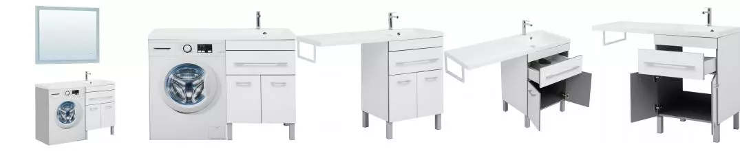 Мебель для ванной «Aquanet» Верона 120 белая левая/правая